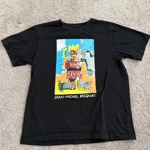 Uniqlo Men's Large White Graphic T-Shirt Jean-Michel Basquiat UT Archive Small